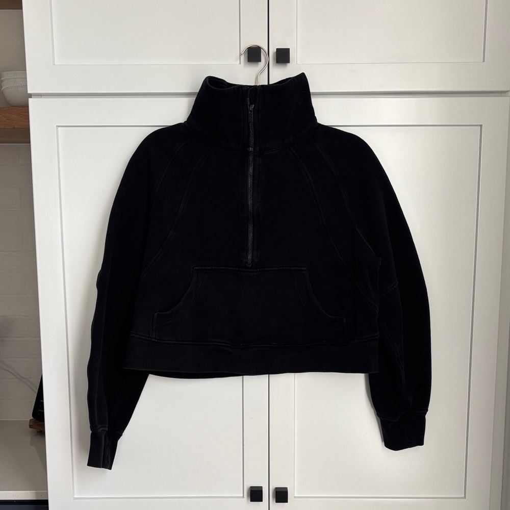 Lululemon Cropped Half Zip Scuba